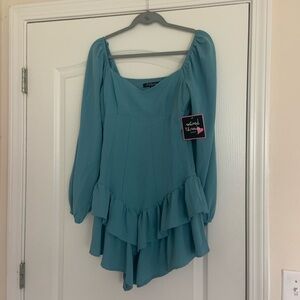 NWT Mixed Threads Turquoise Dress M